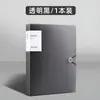 Pasta para Documentos A4 Transparente com Páginas de Inserção Bolsa para Armazenamento de Provas 100/60 Páginas Pasta de Arquivo Organizador Multifuncional de Papel