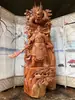 Fábrica de Esculturas em Madeira Esculturas em Raiz Ornamentos Estátua de Guanyin Maitreya Grande Guan Gong Dragão e Fênix de Ébano Figuras de Tuia de Taihang Artesanato para Sala de Estar
