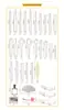 Papel de prueba de fragancia de perfume tira de fragancia papel absorbente de algodón puntiagudo papel de prueba de fragancia de aceite esencial tarjeta de prueba de fragancia fragancia