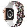 Correa de Silicona con Hebilla Mariposa para APPLE watch iwatch8/SE Correa de Silicona Estampada 8 Hebilla