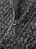 25 Suéter Grueso de Lana 100% Otoño e Invierno para Hombre Cuello Alto Medio Cremallera Cárdigan Chaqueta Versátil Holgada Base de Cachemira para Negocios