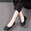 Zapatos de Trabajo Cómodos de Cuero Suave Estilo Nuevo 2026 para Mujer, Zapatos Slip-On de Suela Blanda Estilo Chino, Serie de Trabajador de Oficina de Punta Redonda