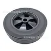 Roda de Borracha Sólida 6X1.5 Roda de Borracha Silenciosa com Raios de Plástico Roda de Reposição para Carrinho de Mão Carrinho de Ferramentas Carrinho de Bagagem
