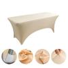 Mantel elástico rectangular para mesa de cóctel, color blanco y negro, para actividades al aire libre, bodas, comercio exterior, 1,2 m y 1,8 m