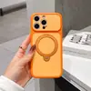 Personalización de fábrica para Apple 18 Pro Max: sensación en la piel, con bloques de color, funda con soporte magnético giratorio, fabricación OEM, producción en masa
