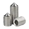 Fabricante Set de Tornillos de Punta de Acero Inoxidable 316 Rosca Superior Extremo de Rosca Sin Cabeza Máquina Hexagonal Tornillo M3-M12