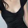 Traje de baño Dingzhi de fábrica para mujer Edición Coreana Bikini Siamese para Pecho Grande Edición Coreana Moda Negro Nuevo Traje de Baño