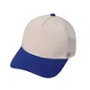 Gorra de Béisbol de Malla de Algodón de Cinco Paneles de Nuevo Estilo Transfronteriza con Bloques de Color de Logo, Gorra Lisa Casual Unisex para Exteriores