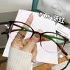 En Stock 22531Tr90 Gafas Graduadas para Mujer, Montura Retro de Lente Plana, Montura Redonda Pequeña, Montura de Gafas para Rostro Pequeño, Montura Pequeña de Tr90