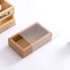 Caja de Papel Kraft para Actividades Caja de Empaque Translúcida de PVC Mate Caja de Regalo para Ropa Interior y Calcetines Caja de Regalo para Té y Té de Flores Personalización
