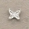 Acessórios de Unha em Liga de Cromo Borboleta Prata Mini Vazada Pequena Borboleta Strass Usável Decorações de Unha com Strass
