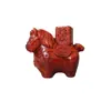 Adorno de Sándalo Morado que Atrae la Fortuna, Lindo Caballo del Zodiaco, Caballo de Madera, Amuleto de Buena Suerte para el Año del Caballo, Decoración de Escritorio que Atrae el Dinero