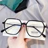 M3076 Montura poligonal grande, artística, pequeña, fresca, para gafas, marco antiluz azul, para teléfono móvil, para estudiantes masculinos y femeninos, se puede equipar sin necesidad de energía.