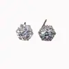 Pendientes Hexagonales Transfronterizos Nuevos de Amazon con Circonita Microincrustada para Mujer, Pendientes de Moda Personalizados Super Brillantes al por Mayor