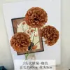 Flores Artificiales para Boda, Crisantemos de Ping Pong, Crisantemos de Bola, Flores Falsas con 3 Cabezas Grandes, Hortensias para Decoración de Salón de Bodas, Atracciones Populares de Internet