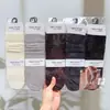 Nuevo Estilo Otoño e Invierno para Mujer: Calcetines holgados estilo Old Money, Calcetines altos, Calcetines holgados de encaje de color liso, Calcetines con separación de dedos para mujer