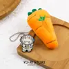 Broche de cadena de peluche de dinosaurio Pikachu tigre acostado panda muñeco de peluche de dibujos animados broche pasador lindo accesorios