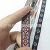 Fita Jacquard Estilo Étnico Fita de Transferência Térmica Fita Larga Colorida de Poliéster Acessórios para Roupas Sapatos e Chapéus Etiqueta com Cordão