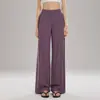 Nuevos Pantalones de Yoga de Pierna Ancha Transfronterizos para Mujer, Pantalones Largos Rectos Casuales Holgados con Bolsillos, Pantalones Deportivos para Correr y Ciclismo al Aire Libre