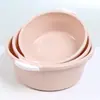 Bacia para Lavar Roupas Doméstica Espessa de Plástico para Adultos Bacia com Duas Alças para Lavar os Pés de Crianças Bacia para Lavar Legumes de Cozinha de Dormitório Venda por Atacado