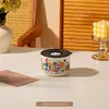 Tazón de Cerámica de Grado Alimenticio con Tapa, Juego de Tres Piezas, Lonchera para Microondas, Caja para Frutas, Tazón para Fideos Instantáneos, Caja de Regalo, Regalo Souvenir
