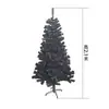 Árbol de Navidad de PVC Encriptado Decoración Navideña Verde Simulación Transfronteriza Plegable Lápiz Árbol de Navidad Flockado