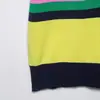 Venda Quente Internacional Aliexpress Nova Coleção Primavera 2026 Roupas Femininas Camisa Polo de Tricô Listrada Estilosa 3653015