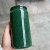 Vaso de vidrio de sublimación nuevo serie de colores navideños vaso de agua con pajita y tapa de plástico