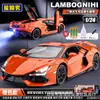 1:24 Grande Rambo Daniel Modelo Sprayável Simulação Liga Leve Carro de Corrida Cabriolet Carro Esportivo Enfeites Coleção de Menino