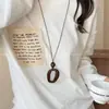 Novo Colar Longo Estilo Chinês Vazado Gota d'Água para Mulheres, Corrente para Suéter Retro de Luxo Leve de Alta Qualidade, Corrente de Moletom Moda Outono e Inverno para Mulheres