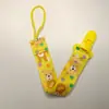Factory in stock direct double-sided floral pacifier chain baby toy teether anti-drop chain lanyard baby anti-drop strap