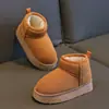 Zapatos de invierno de algodón para niños, engrosados y forrados de felpa, cálidos, cómodos, antideslizantes, adecuados para niños y niñas, con talones cubiertos, se pueden usar en exteriores