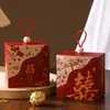 Caja de Azúcar para Bodas, Caja de Regalo Creativa de Estilo Chino de Gama Alta de Nicho, Bolsa de Dulces, Caja Vacía
