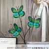 Simulación Mariposa Ramas Secas Varilla Negra Mariposa Flor Fotografía de Boda Jardín Paisajismo Decoración Set de Flores Accesorios para Flores Material para Flores