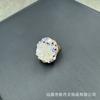 Nuevo traje de nicho de moda de flor de lasaña de diamante de color, incrustado con perlas, fabricantes de joyería de alta flor, suministro directo de fábrica