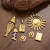 Accesorios de Acero Inoxidable con Goteo de Aceite para Joyería Transfronteriza Colgante Hecho a Mano DIY Accesorios para Pulsera Collar Pendiente Simple para Mujer