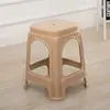 Banqueta de plástico para uso doméstico, banqueta alta espessa para adultos, banqueta de plástico econômica, cadeira de sala de estar, banco, banqueta redonda para mesa de jantar
