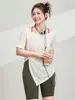 2026 Nueva Camisa Cubre-Traje Deportiva para Mujer, Estilo Veraniego Delgado, Top de Secado Rápido Tallas Grandes, Ropa para Yoga y Fitness, Conjunto de Manga Corta