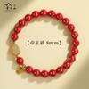 Putuo Mountain High Content Gift Cinnabar produtos genuínos Pulseira para Mulheres Benmingnian Imitação Hetian Jade Gourd Pulseira
