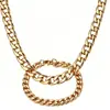 Atacado Colar Corrente Nk Europeia e Americana Aço Titânio Corrente Cubana Masculino e Feminino Marca Tendência Hip-Hop Acessórios Simples Versátil Não Desbota Estilo Grosso