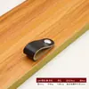 Manija de Cuero para Puerta de Gabinete de Muebles, Manija de Cuero para Maleta, Manija de Cajón de Gabinete, Manija de Gabinete de Cuero Marrón-Negro