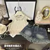 Conjunto de Ropa Elegante de Verano para Niñas, Nuevo Estilo para Bebés Niñas, Camiseta sin Mangas tipo Camisola, Pantalones Cortos de Mezclilla para Niños, Conjunto de Tres Piezas de Moda