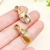 15 Tipos de Colgantes de Acrílico Dorado Electroplateado Láser Oceánico Imitación de Caracola para Pulsera, Collar, Joyería Hecha a Mano