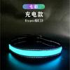 Cuero Reflectante LED Impermeable IPX7 Carga Tipo C Mascota Collar Luminoso Cuadros Collar para Perro Collar Eléctrico para Perro Noche