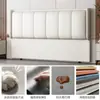 Nova Mesa de Cabeceira Simples e Moderna 2025 Ultrafina Luxo Leve Estofada Macia Cabeceira de Cama Encosto Integrado de Chão Compra Individual