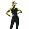 Traje de Baño Enterizo Shark Bart para Mujer Traje de Neopreno de Protección Solar Pantalones de Manga Larga Traje de Medusa con Capucha Talla Grande Traje de Baño Conservador