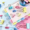 Atacado do Fabricante Pequenos Clips de Escritório, Clips de Arquivo de Metal, Clips Pretos para Documentos, Material de Papelaria, Clips Coloridos de Cauda Longa