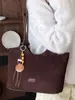 Bolsa Xiaomi Estilosa de Grande Capacidade com Estampa de Leopardo Feminina 2026 Outono Nova Retrô Simples Bolsa de Ombro de Mão Bolsa Tote para o Dia a Dia