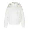 Chaqueta Corta de Algodón Yidao Vintage 2026 Invierno Nueva Estilo Americano con Capucha y Cuello de Piel para Hombres y Mujeres con Diseño de Cintura Ajustada