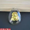 Colgante de Cristal Dorado Jingmei Colgante Dorado Jingmei Buda Punta Guanyin Zodiaco Forma de Gota Colgante Dorado al por Mayor